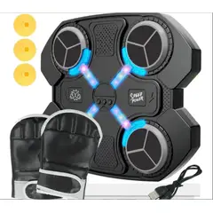 GENERICO - Entrenador de Boxeo con Guantes y Luces LED Recargable