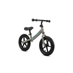 RUNBIKE - Bicicleta De Impulso Balance First Bike Equilibrio Sin Pedales Aro 12 Niños 2 A 5 Años Gris