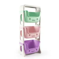 IDEAL - Estante Organizador Infantil de 3 Niveles – Funcionalidad, Orden y Estilo para los Más Pequeños