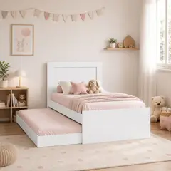 MUEBLES 2020 - Cama Sencilla Verona Blanco