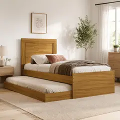 MUEBLES 2020 - Cama Sencilla Verona Natural