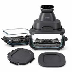 BRAVVA HAUS - Freidora de Aire Digital Crunchy Doble Taza de 2 y 4 Litros VV001
