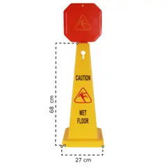 TRIPLE CLEAN - Cono Señalizador De Seguridad Piso Mojado