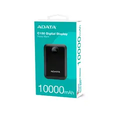 ADATA - Banco de poder C100 de 10.000 mAh, negra