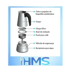 GENERICO - Cafetera Tipo Espresso Manual De Acero Inoxidable Para Hogar