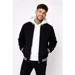 URBANISTA - CHAQUETA PARA HOMBRE COLOR NEGRO CON CAPOTA