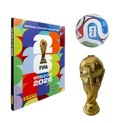 OEM - Album Pasta Dura Mundial 2026 Panini Copa Mundial Fifa 2026 + Alcancía Coleccionable + Balon