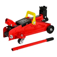 FERRENOVO - Gato Hidraulico tipo Patin 2 Toneladas Rojo con estuche