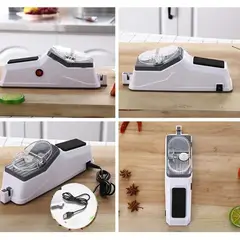 GENERICO - Afilador Cuchillos Electrico 4 en 1 Cocina Antideslizante
