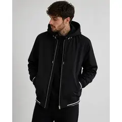 URBANISTA - CHAQUETA PARA HOMBRE NEGRA CON CAPOTA