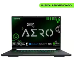 GENERICO - Portátil Gamer Gigabyte Aero 16X Ryzen AI 7 350 Ram 48GB SSD 1TB RTX 5060 8GB Pantalla 16" 2K 165Hz
