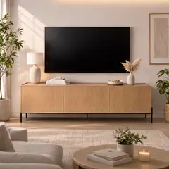 DKO DESIGN - Mesa de Tv 65 Puertas Benito 50x150x30cm Madera