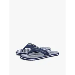 TOMMY HILFIGER - Sandalias azul de tiras trenzadas con rayas Ithaca