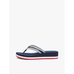 TOMMY HILFIGER - Sandalias multicolor de cuña con tira trenzada