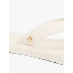 TOMMY HILFIGER - Sandalias beige con monograma TH
