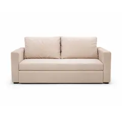 DKO DESIGN - Sala Sofá Cama 92x 174x93cm + Puff + Mesa de Centro N Beige