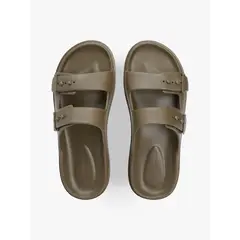 TOMMY HILFIGER - Sandalias verde ligeras con hebillas y suela dentada