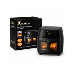 GENERICO - Freidora de Aire XHome 12 Litros Negra 2600W Pantalla Digital