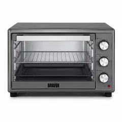 BRAVVA HAUS - Horno Eléctrico Rotisserie de 46 Litros en Acero Inoxidable VV003