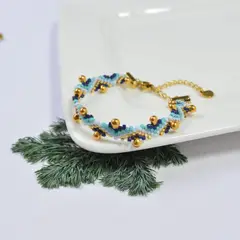 GENERICO - Pulsera Tejida en Miyuki Gladiolo