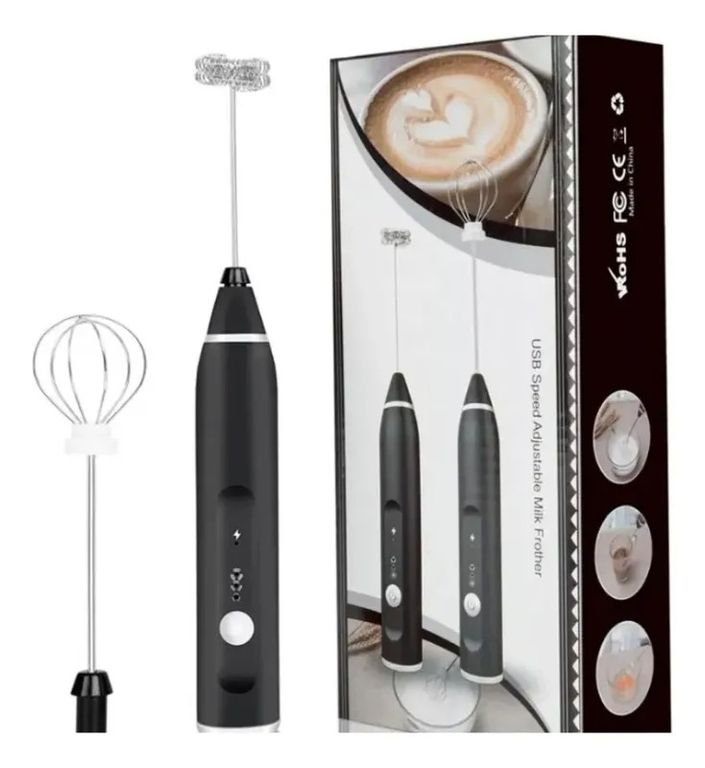 Espumador electrico doble para bebidas
