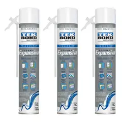 GENERICO - Espuma Expansiva de Poliuretano Tekbond 750ml x3und