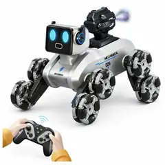 GENERICO - Perro Robot Acrobático Control Remoto Con Humo LED