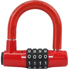 GENERICO - Candado U Lock Bicicleta Con Clave Acero Compacto