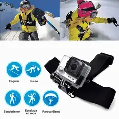 GENERICO - Kit Arnés Pecho Soporte Vertical Celular Camara Gopro Moto