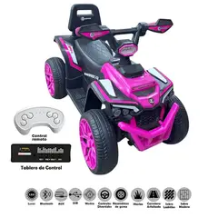 BEBESITOS - MOTO RECARGABLE CON CONTROL REMOTO INCLUYE BLUETOOTH-LUCES-MUSICA