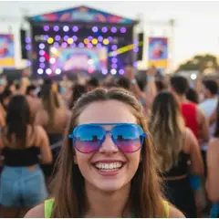 INFANTILES CAJUROMIX - Gafas Modernas Para Eventos, Fiestas Y Mas Azul