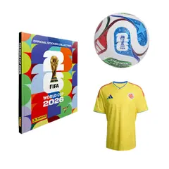 PANINI - Album Pasta Dura Mundial 2026 Copa Mundial Fifa 2026 + Balon + Camiseta