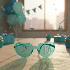 INFANTILES CAJUROMIX - Gafas Modernas Para Eventos, Fiestas Y Mas Turquesa
