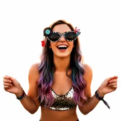 INFANTILES CAJUROMIX - Gafas Modernas Para Eventos, Fiestas Y Mas Blanco Con Negro