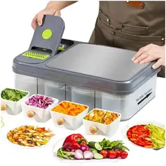 GENERICO - Picador Cortador De Verduras Rallador Vegetales Multiusos Todo En Uno