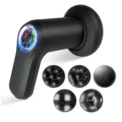 GENERAL - Masajeador Corporal 5 Cabezales Yx-720 Inalambrico Carga Usb Negro