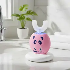 GENERICO - Cepillo Dental Eléctrico Infantil En U Recargable Panda