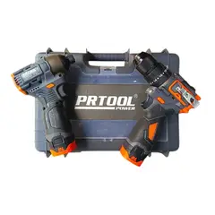 PROTOOL - Combo Taladro y Atornillador Inalámbrico Brushless 48V con 2 Baterías TAPI48GC