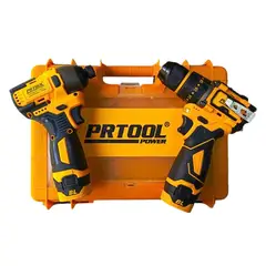 PROTOOL - Combo Taladro y Atornillador Inalámbrico Brushless 48V con 2 Baterías TAPI48DC