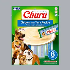 INABA - Churu Dog Snack Perro Pollo con Atún Pack x8unds