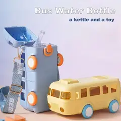 GENERICO - Botilito Viajero Forma De Autobús 500 Ml Anti Fugas De Agua