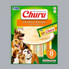 INABA - Churu Dog Snack Perro Pollo Pack x8unds