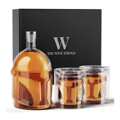 GENERICO - Set decantador de whisky Galaxy con 2 vasos