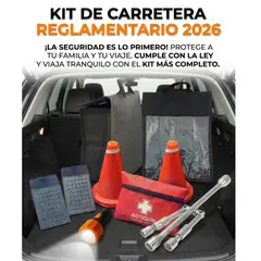 GENERICO - Kit De Carretera Reglamentario 2026 Con Cruceta Y Linterna