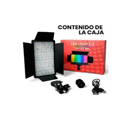 CHINA GLAZE - Panel de Luz Pro LED para Fotografía y Videos RL-560RGB