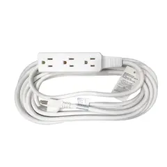 UNITEC - Extensión Eléctrica Encauchetada 8 Metros 3 Salidas