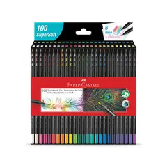 FABER-CASTELL - Caja Lapiz Faber Castell SuperSoft x100 unds Unipunta