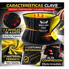 CHINA GLAZE - Faja Reductora Térmica Alta Compresión Sauna Moldea Cintura Unisex FK17-SM015