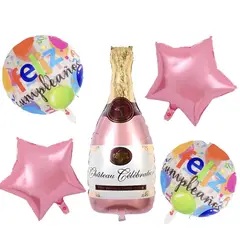 GENERICO - Set Champagne Feliz Cumpleaños5 Piezas