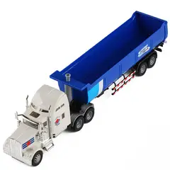GENERICO - Camión Juguete De Carga Tipo Tráiler Con Volco Grande